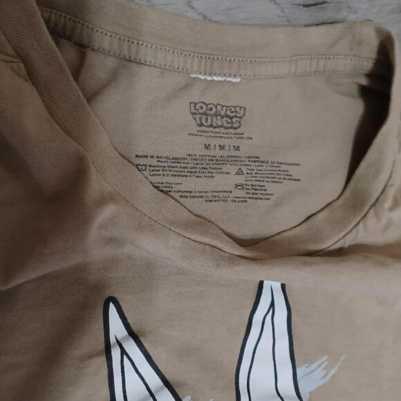 Bugs Bunny Looney Tunes Original Men's Light Brown Medium Lightweight Tee-Shirt! - Picture 4 of 4